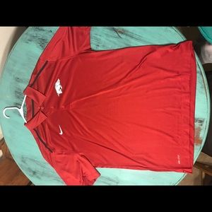 Men’s Nike dri fit Razorback Polo. XL
